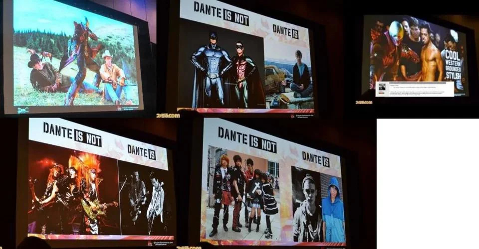 The infamous Ninja Theory slideshow where they insulted the Dante from old DMC games